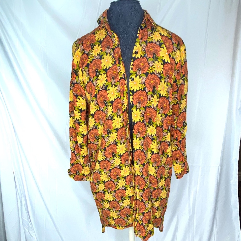 Topshop womens floral dress sleeved high low size4
